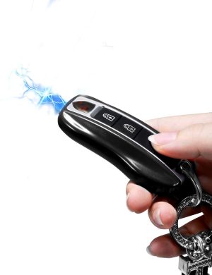 Mini Stun Gun with LED Flashlight and Wrist Strap – Unique Key fob Design